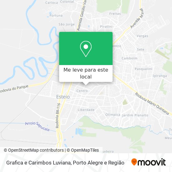 Grafica e Carimbos Luviana mapa