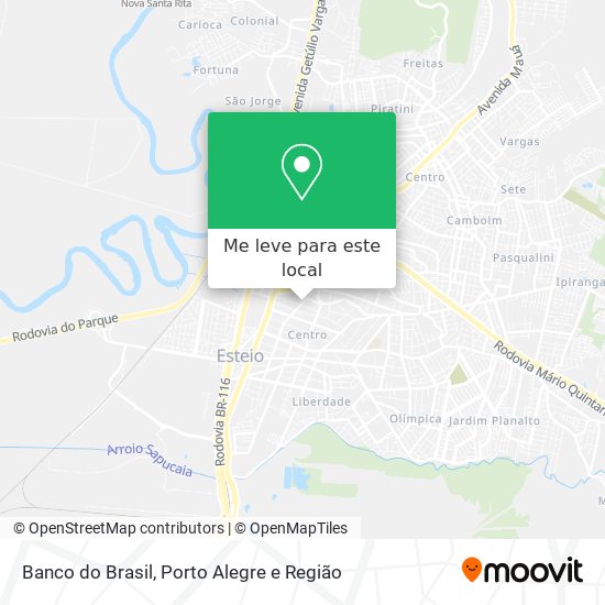 Banco do Brasil mapa