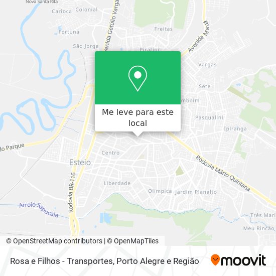 Rosa e Filhos - Transportes mapa