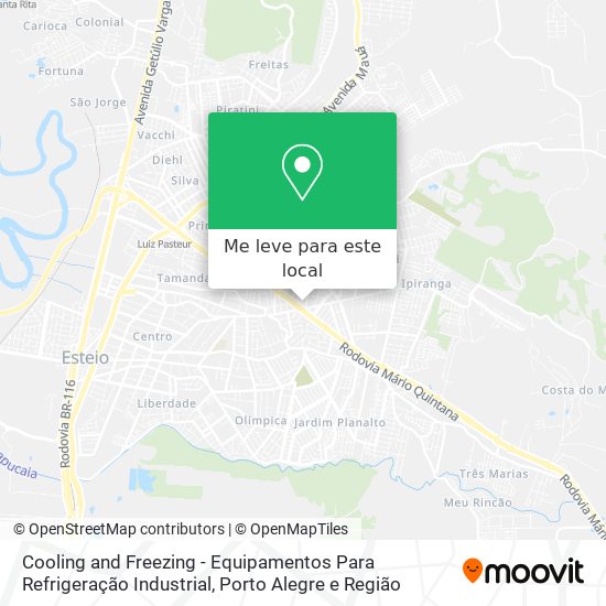 Cooling and Freezing - Equipamentos Para Refrigeração Industrial mapa