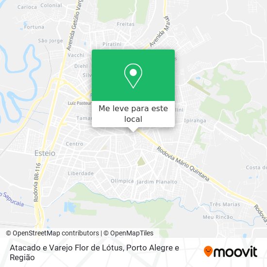 Atacado e Varejo Flor de Lótus mapa