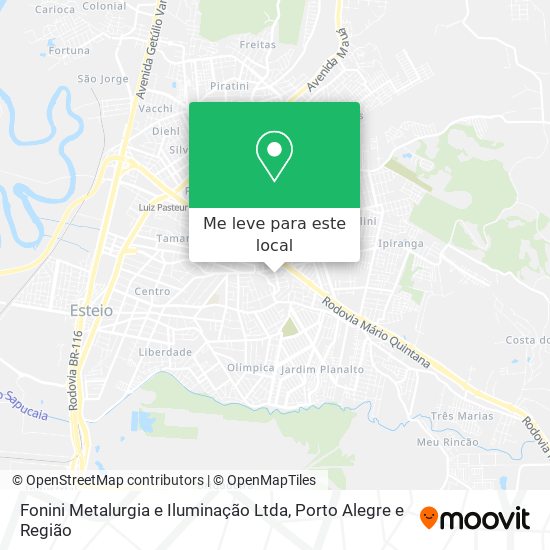 Fonini Metalurgia e Iluminação Ltda mapa
