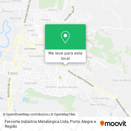 Fercorte Indústria Metalúrgica Ltda mapa