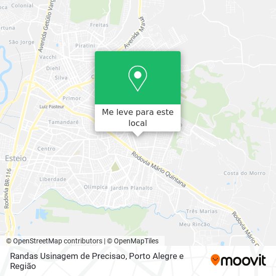 Randas Usinagem de Precisao mapa