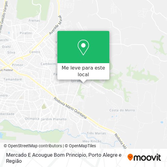 Mercado E Acougue Bom Principio mapa