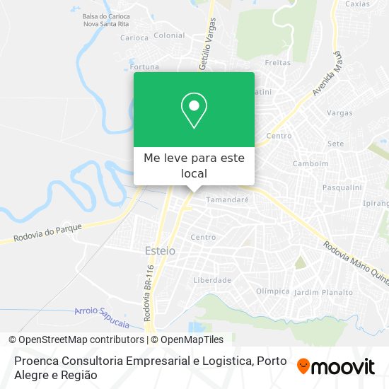 Proenca Consultoria Empresarial e Logistica mapa