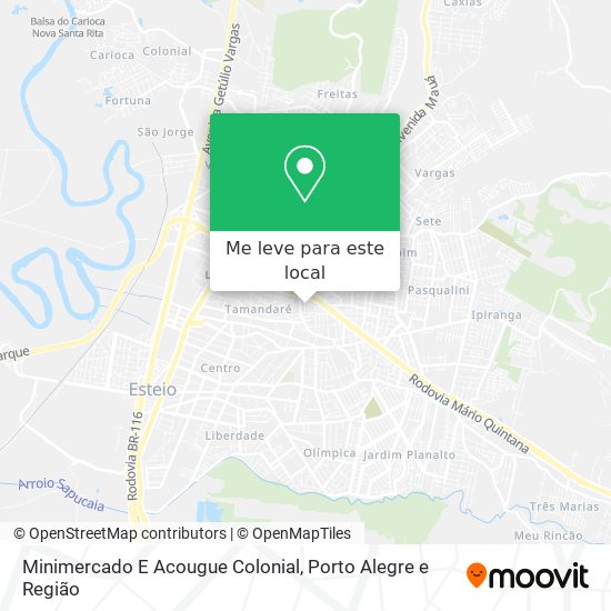 Minimercado E Acougue Colonial mapa
