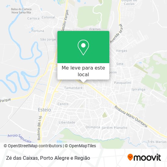 Zé das Caixas mapa