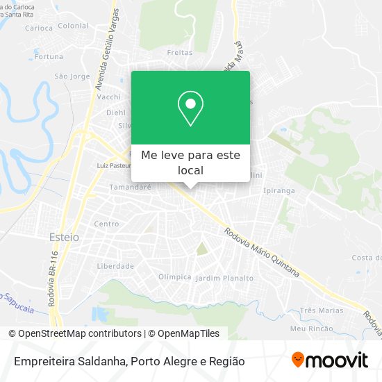 Empreiteira Saldanha mapa