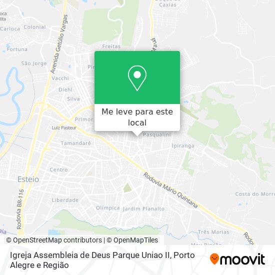 Igreja Assembleia de Deus Parque Uniao II mapa