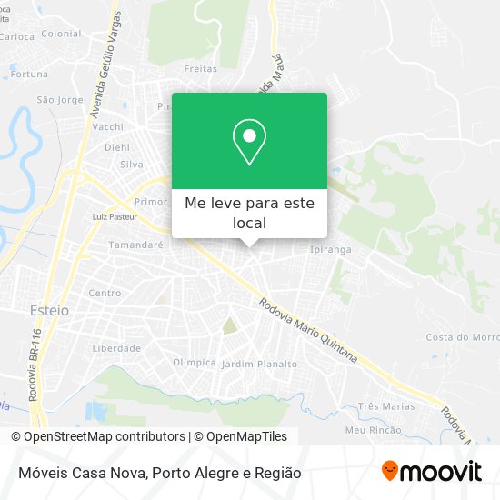 Móveis Casa Nova mapa