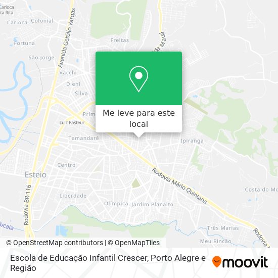 Escola de Educação Infantil Crescer mapa