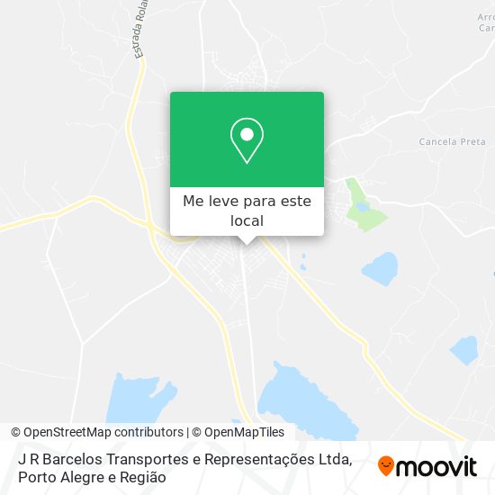 J R Barcelos Transportes e Representações Ltda mapa