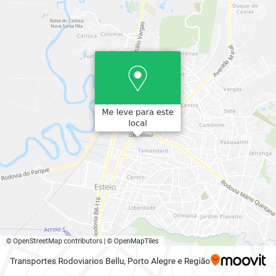 Transportes Rodoviarios Bellu mapa