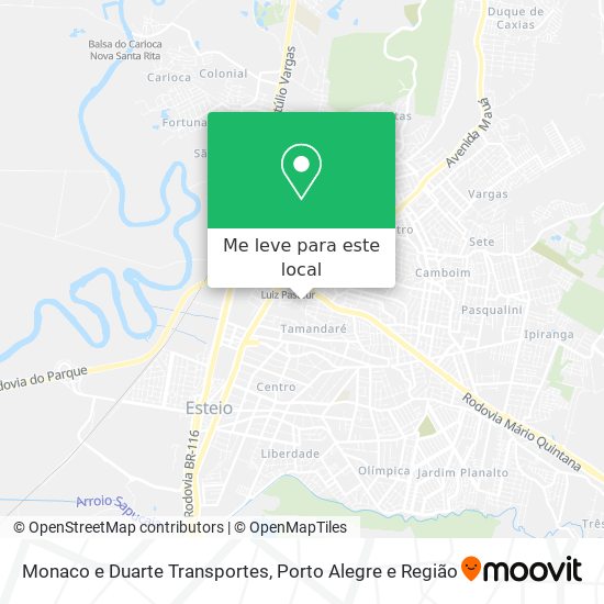 Monaco e Duarte Transportes mapa
