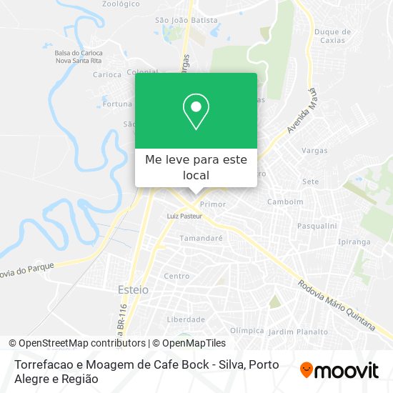 Torrefacao e Moagem de Cafe Bock - Silva mapa