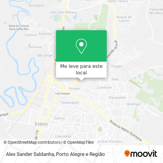 Alex Sander Saldanha mapa