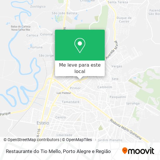 Restaurante do Tio Mello mapa