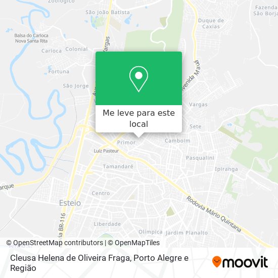 Cleusa Helena de Oliveira Fraga mapa