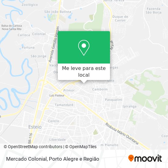 Mercado Colonial mapa