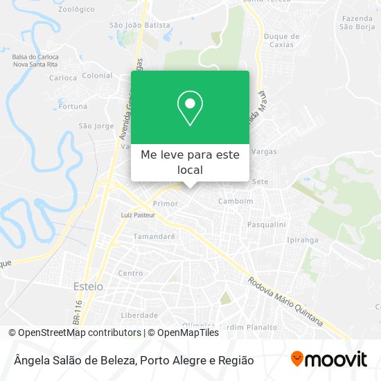 Ângela Salão de Beleza mapa