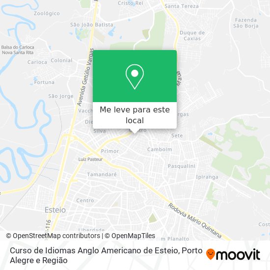 Curso de Idiomas Anglo Americano de Esteio mapa