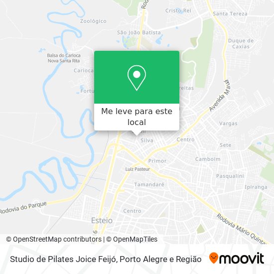 Studio de Pilates Joice Feijó mapa