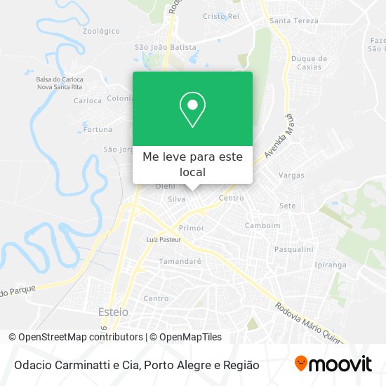 Odacio Carminatti e Cia mapa