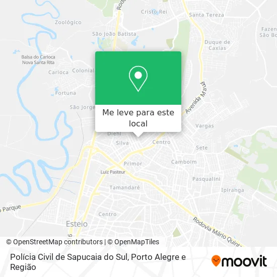 Polícia Civil de Sapucaia do Sul mapa