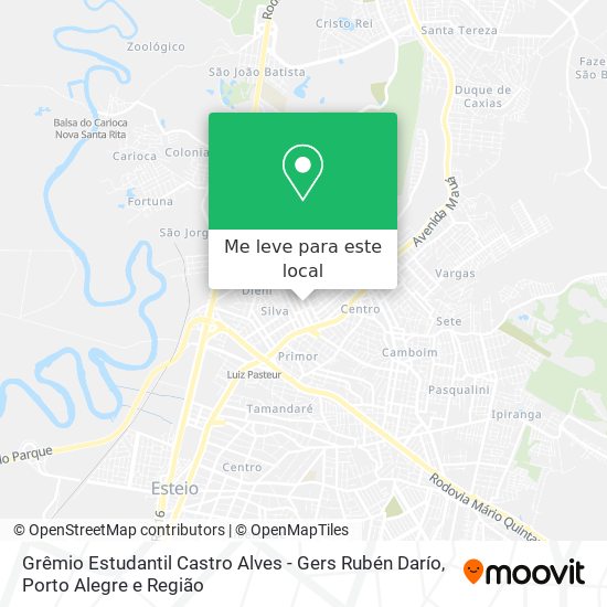 Grêmio Estudantil Castro Alves - Gers Rubén Darío mapa
