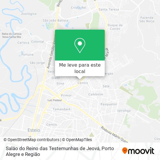 Salâo do Reino das Testemunhas de Jeová mapa