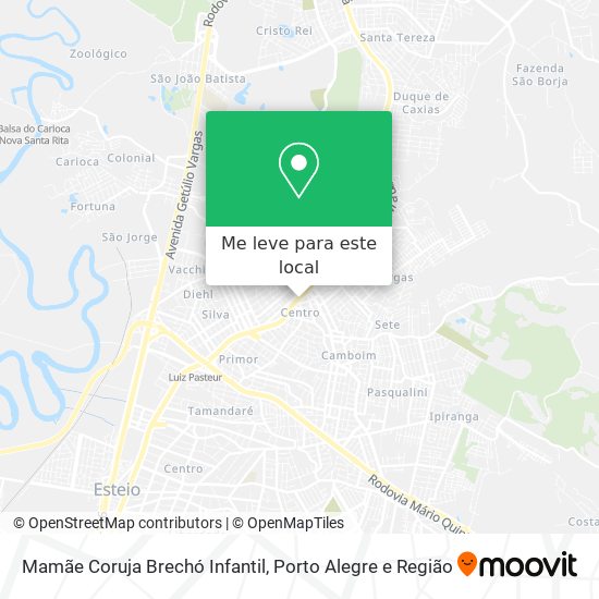 Mamãe Coruja Brechó Infantil mapa