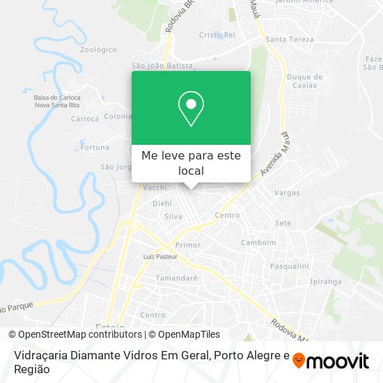 Vidraçaria Diamante Vidros Em Geral mapa