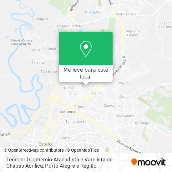 Tecnocril Comercio Atacadista e Varejista de Chapas Acrilica mapa