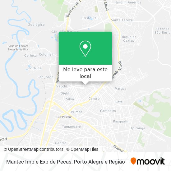 Mantec Imp e Exp de Pecas mapa