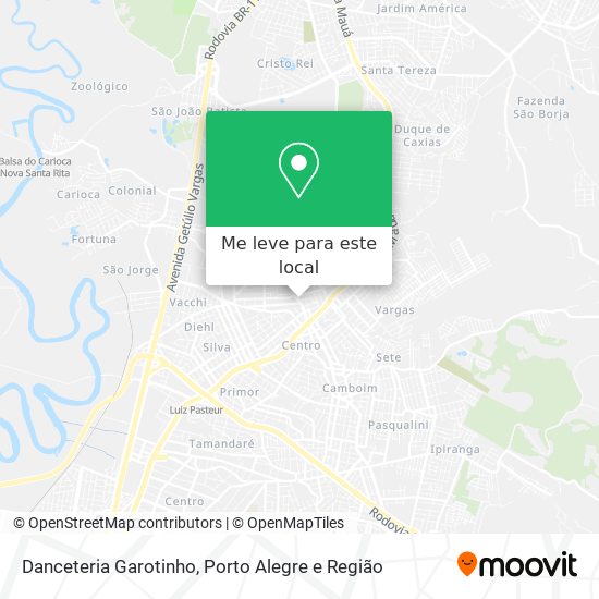 Danceteria Garotinho mapa