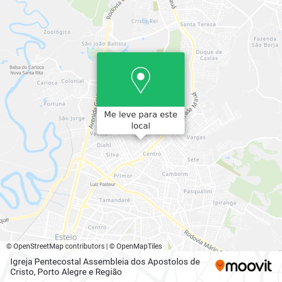 Igreja Pentecostal Assembleia dos Apostolos de Cristo mapa