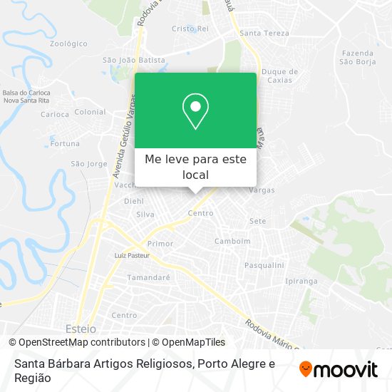 Santa Bárbara Artigos Religiosos mapa