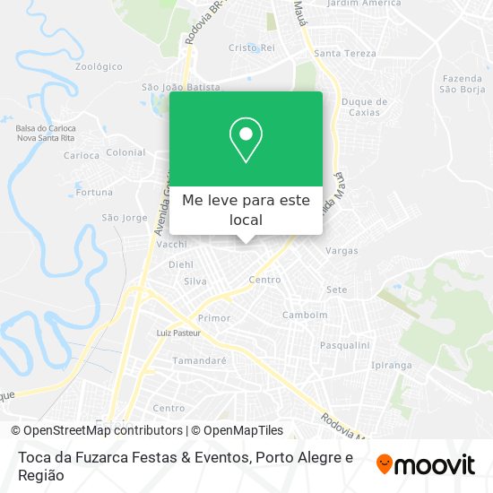 Toca da Fuzarca Festas & Eventos mapa