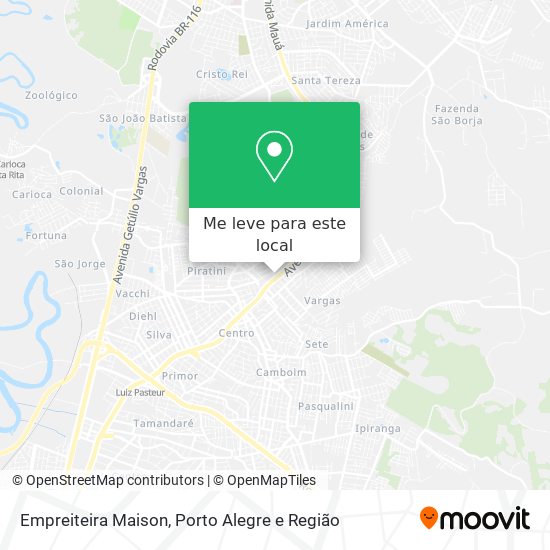 Empreiteira Maison mapa