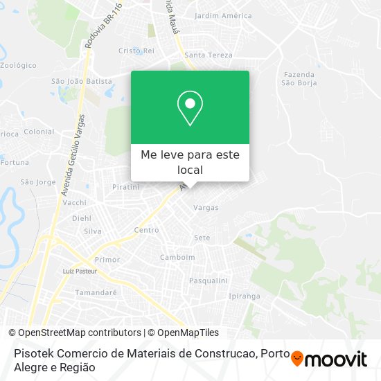 Pisotek Comercio de Materiais de Construcao mapa