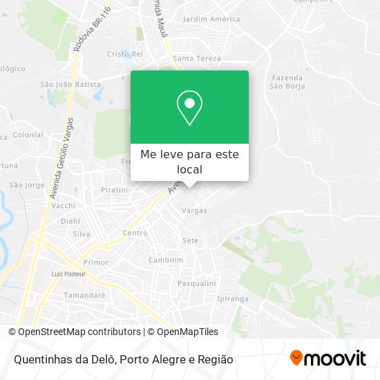 Quentinhas da Delô mapa
