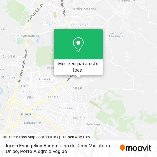 Igreja Evangelica Assembleia de Deus Ministerio Uniao mapa