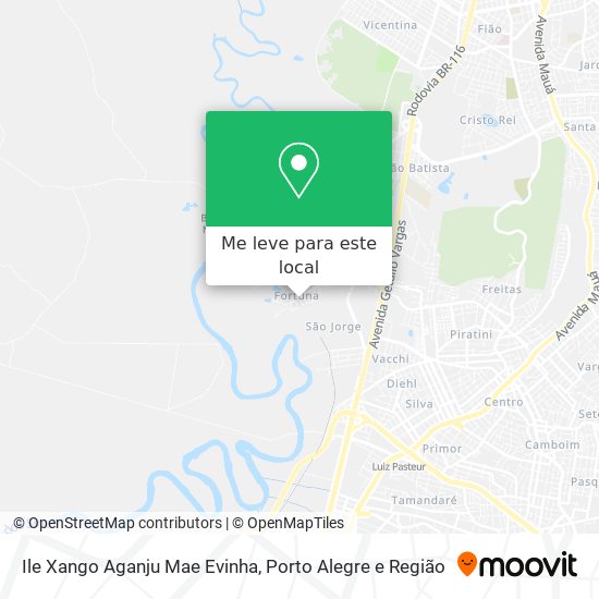 Ile Xango Aganju Mae Evinha mapa