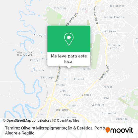 Tamirez Oliveira Micropigmentação & Estética mapa