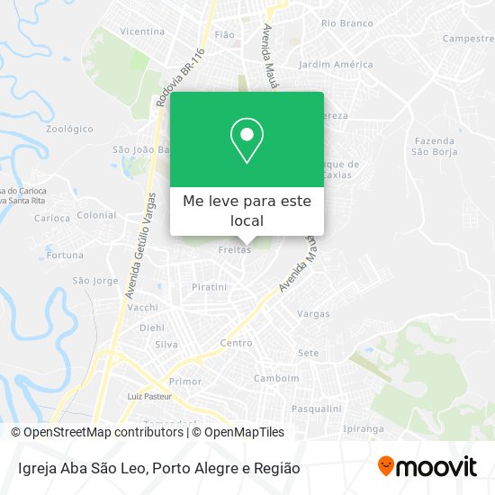 Igreja Aba São Leo mapa