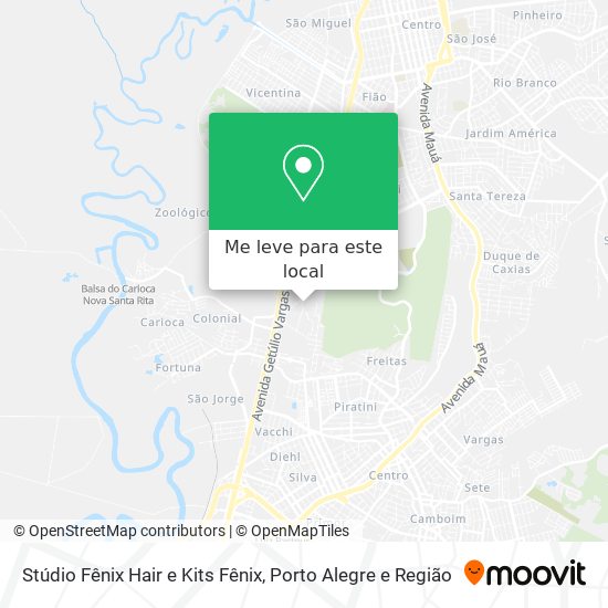 Stúdio Fênix Hair e Kits Fênix mapa