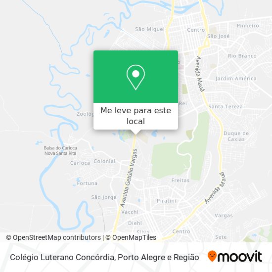 Colégio Luterano Concórdia mapa