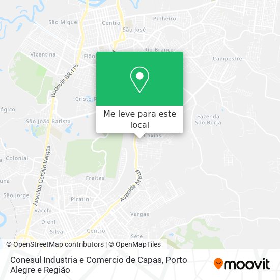 Conesul Industria e Comercio de Capas mapa