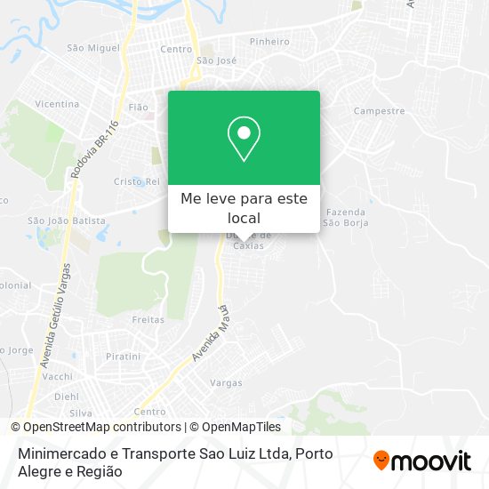Minimercado e Transporte Sao Luiz Ltda mapa